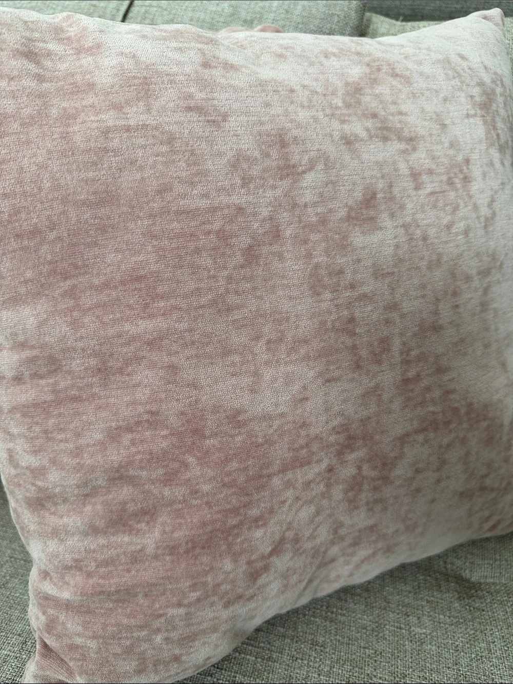 Plush Velvet Throw Pillow - Dusty Pink (2)
